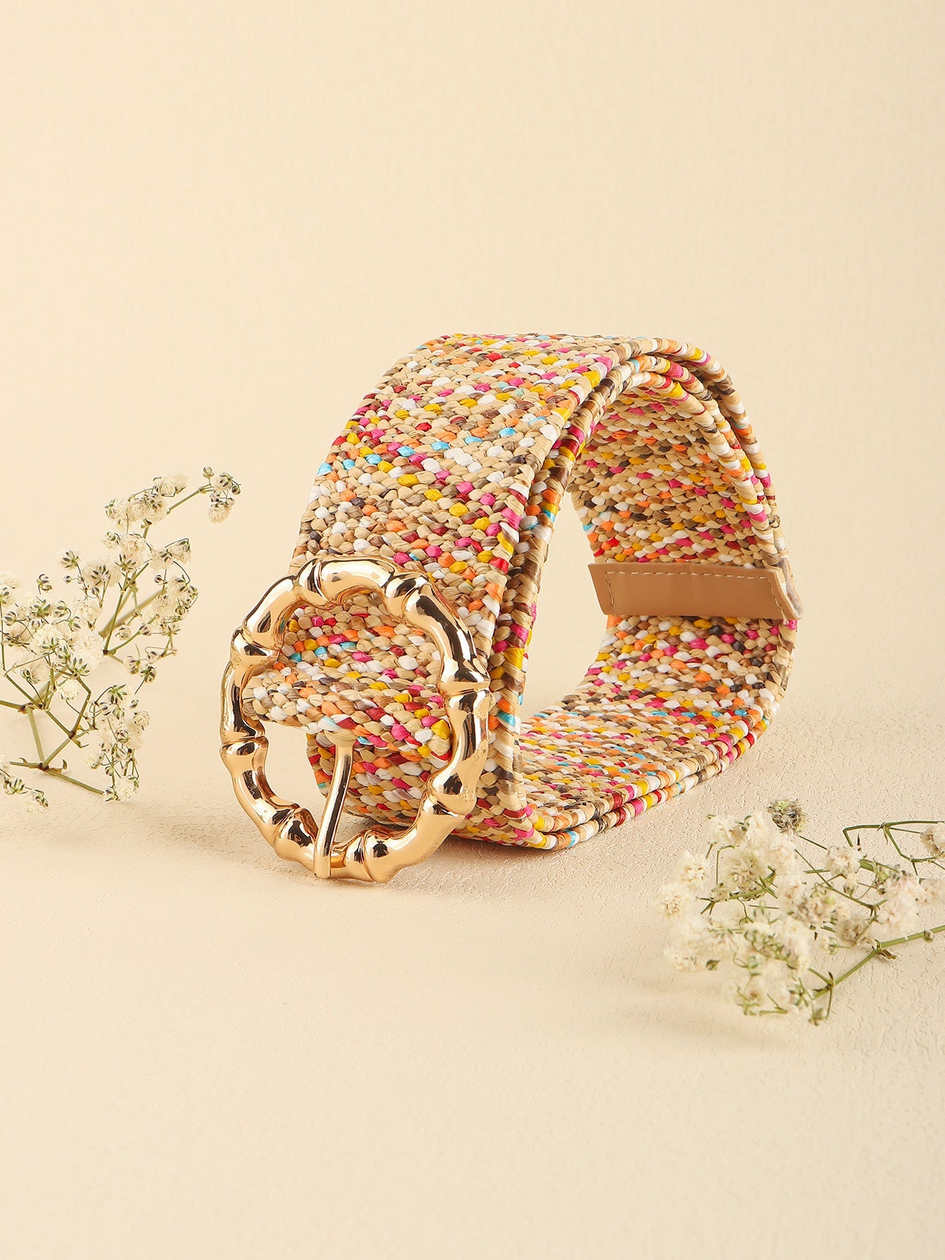 Multicolored Wide Belt - Multicolor / One Size