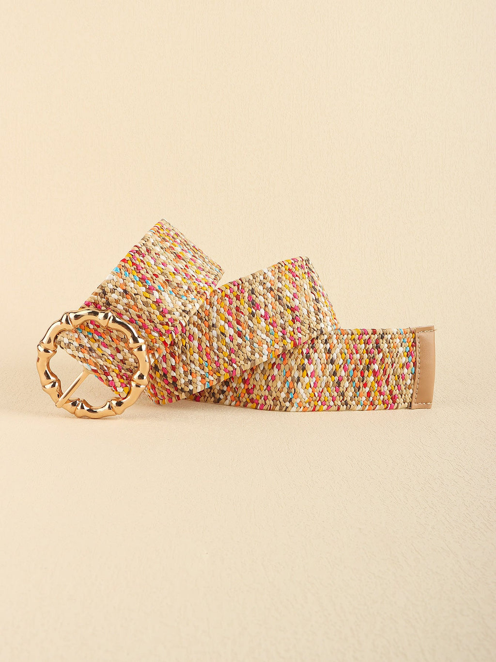 Multicolored Wide Belt - Multicolor / One Size