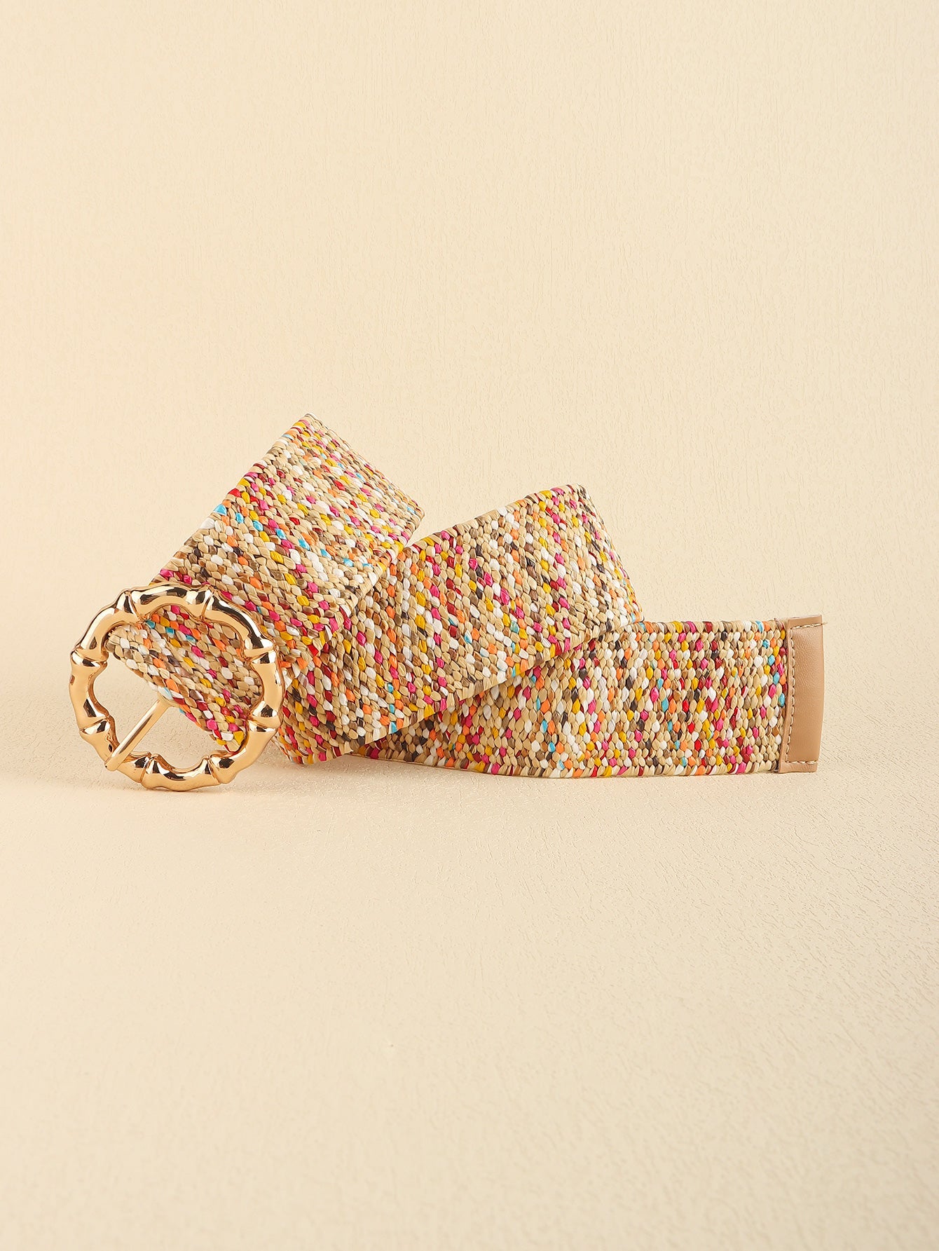 Multicolored Wide Belt - Multicolor / One Size