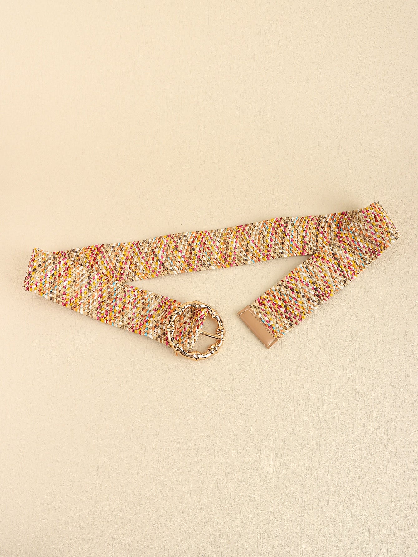 Multicolored Wide Belt - Multicolor / One Size