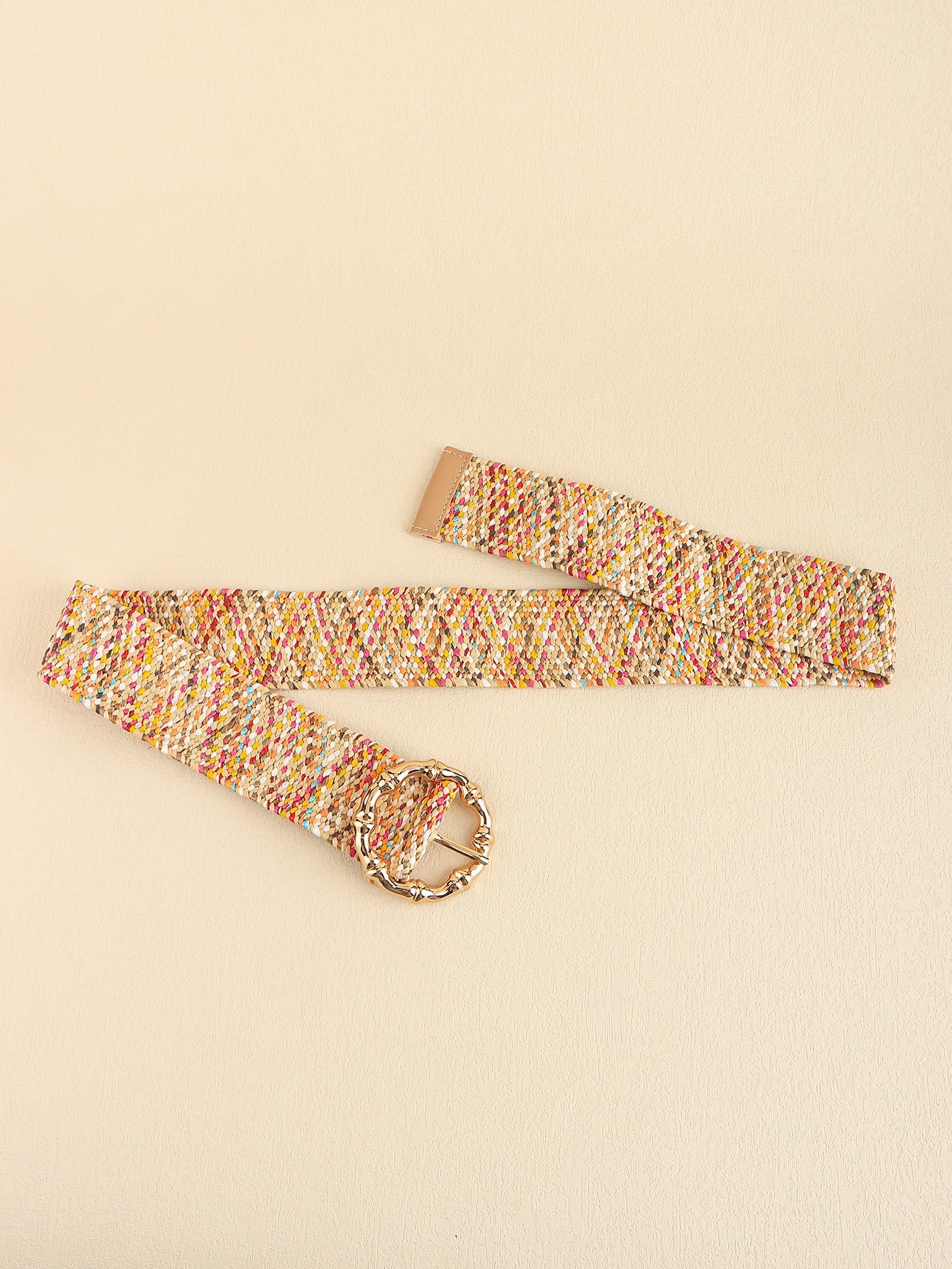 Multicolored Wide Belt - Multicolor / One Size