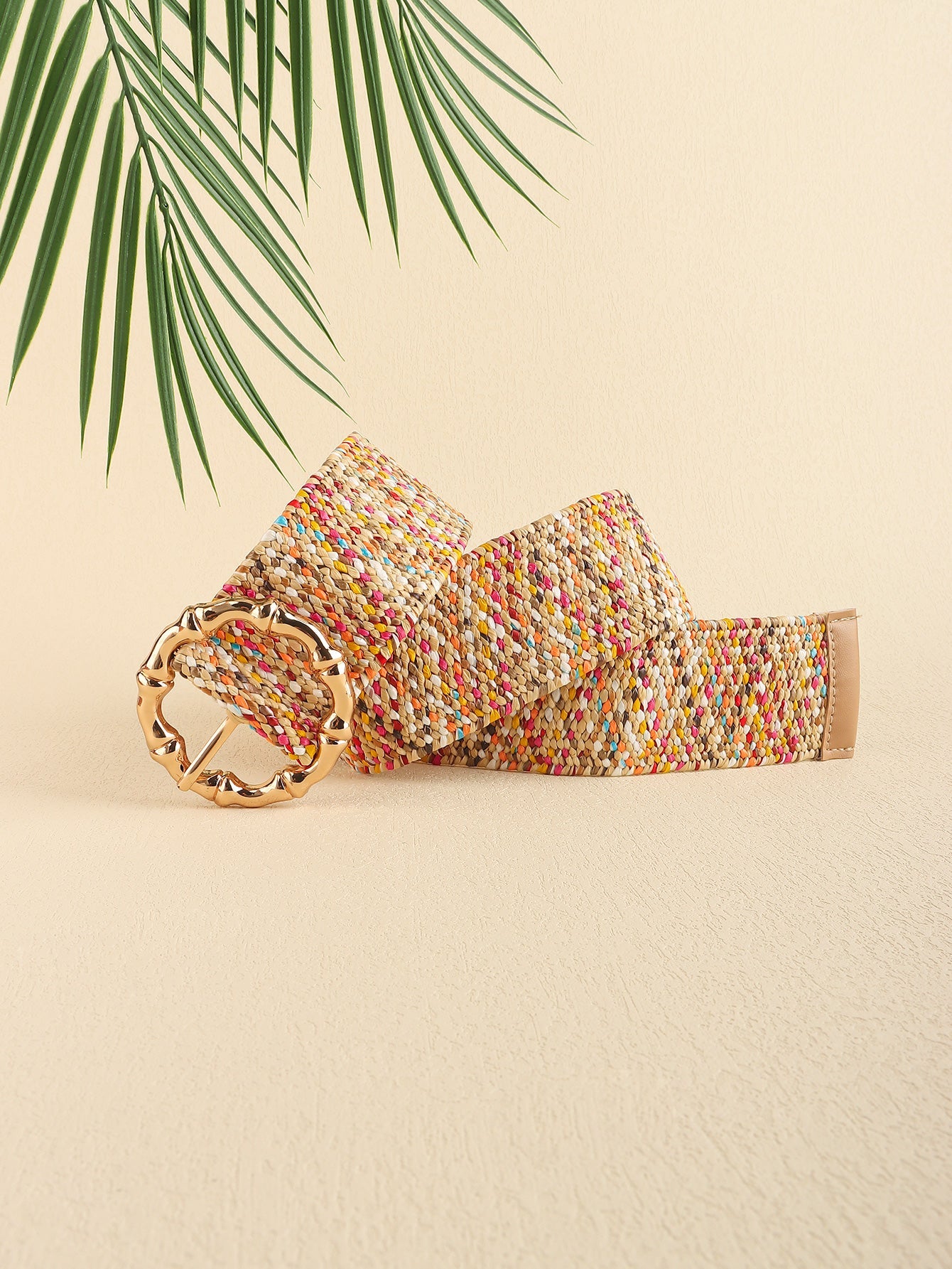 Multicolored Wide Belt - Multicolor / One Size