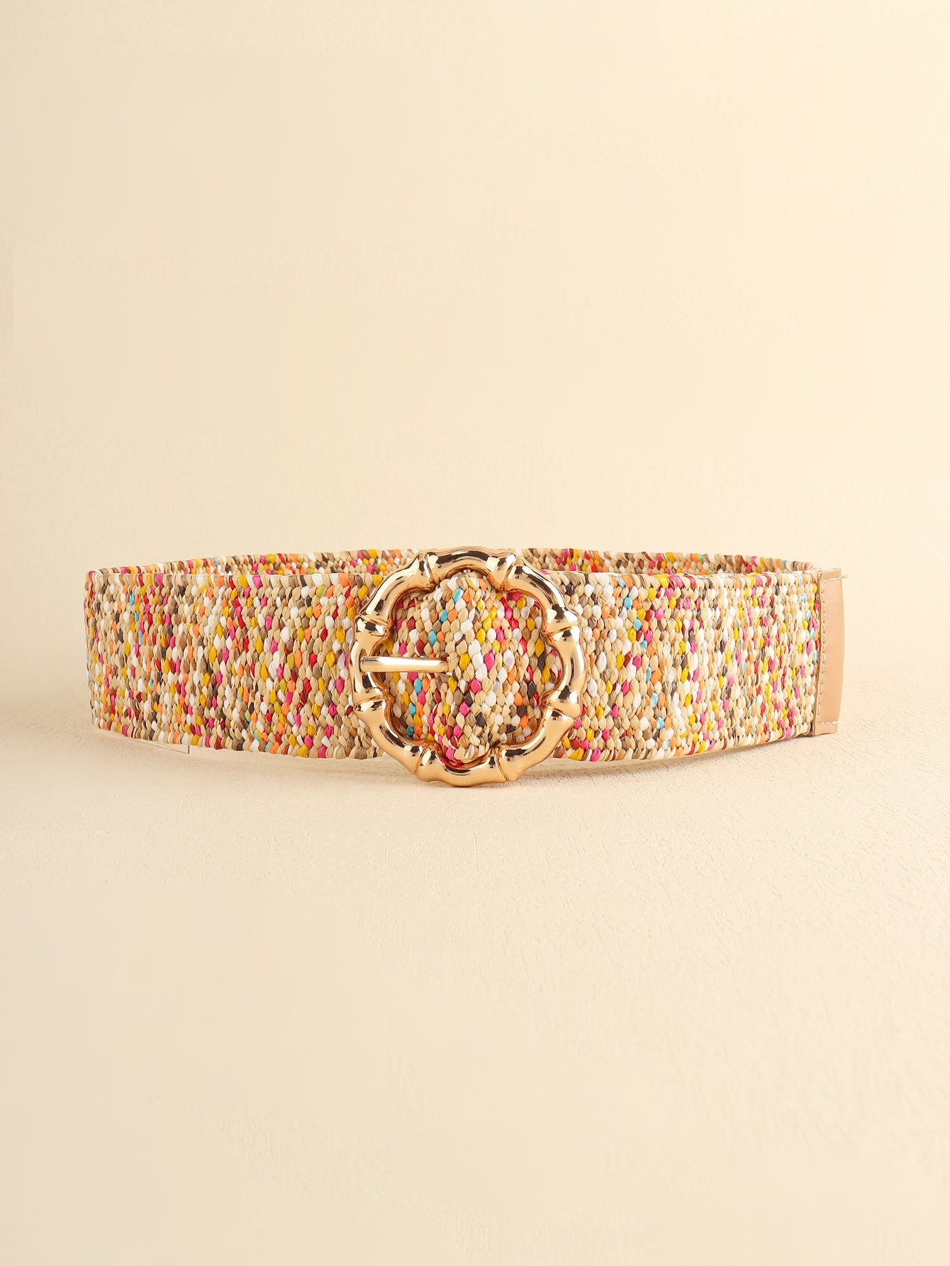 Multicolored Wide Belt - Multicolor / One Size