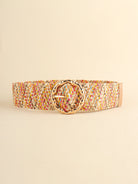 Multicolored Wide Belt - Multicolor / One Size
