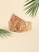 Multicolored Wide Belt - Multicolor / One Size