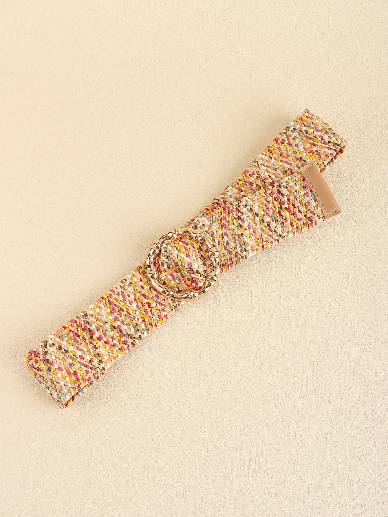 Multicolored Wide Belt - Multicolor / One Size