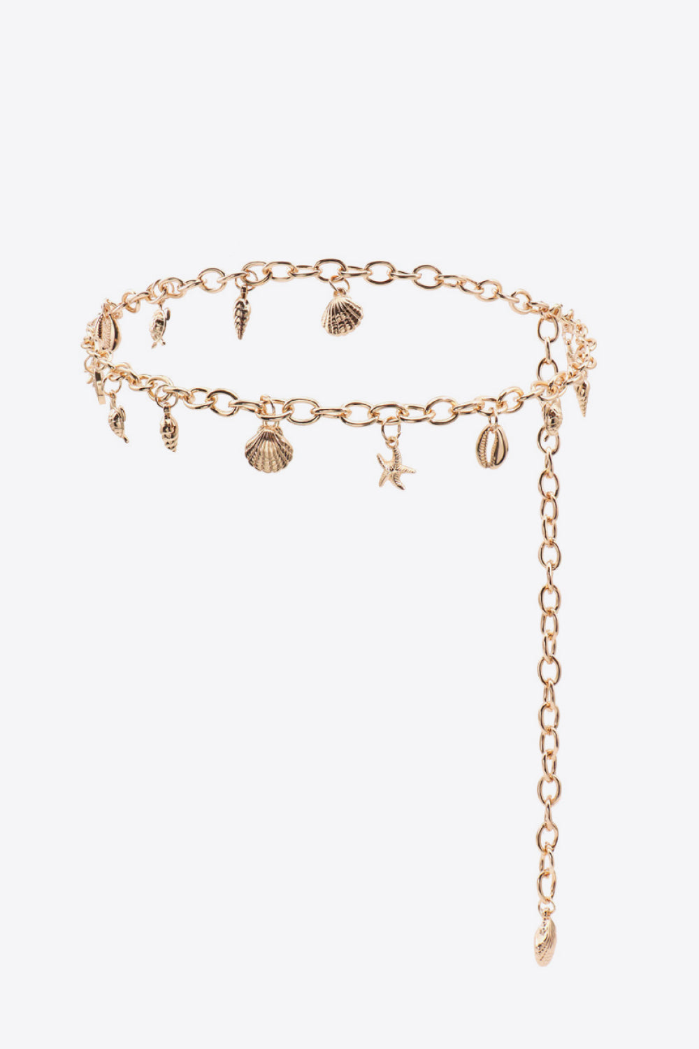 Ocean Element Charm Chain Belt - Gold / One Size