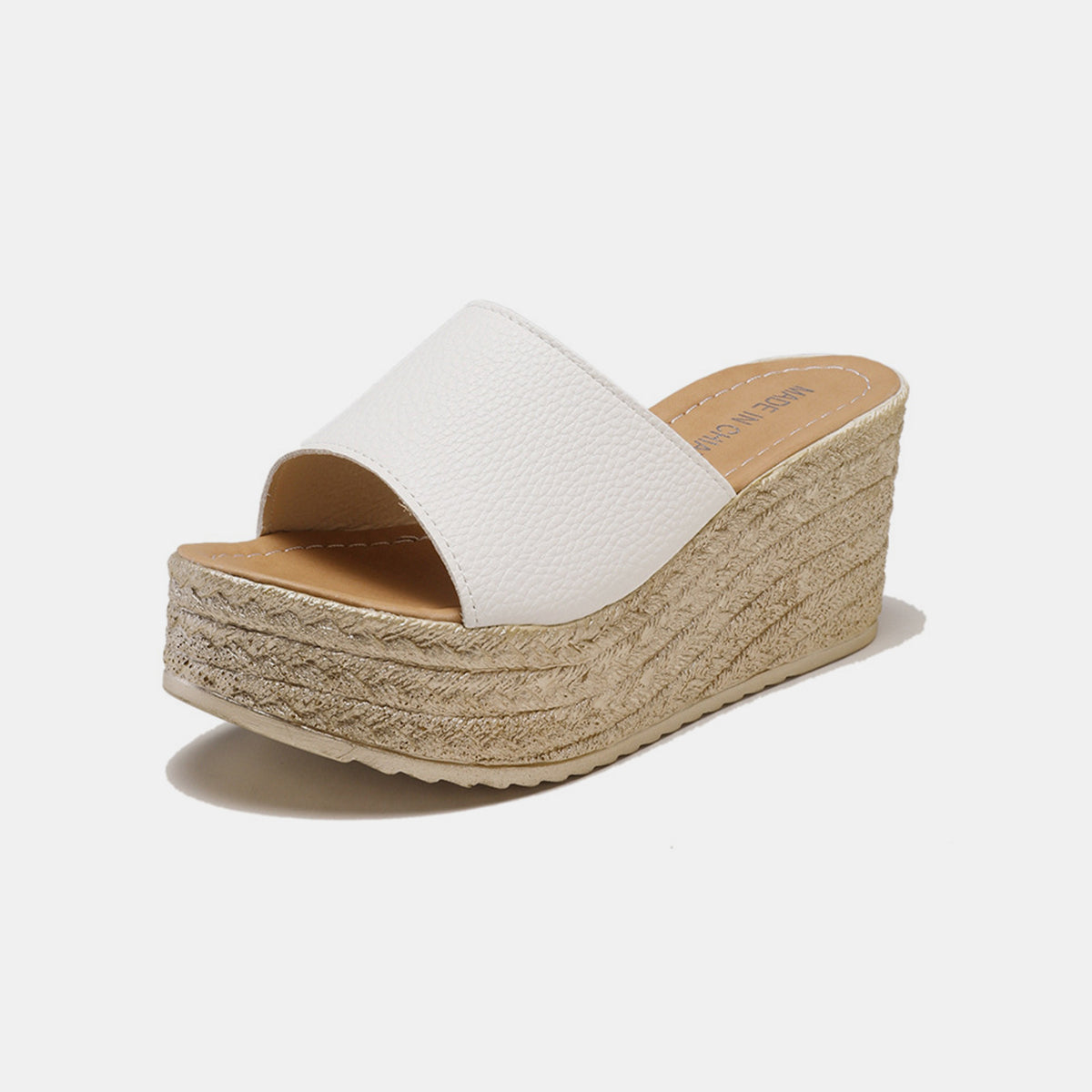 Platform Open Toe Sandals - White / 35(US4)