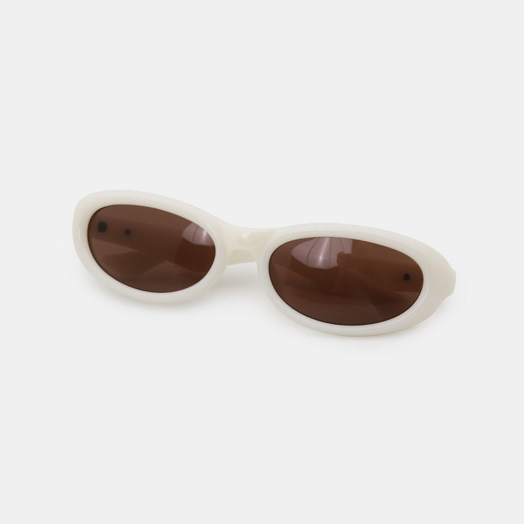 Polycarbonate Frame Cat Eye Sunglasses - Ivory / One Size