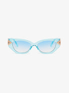 Polycarbonate Frame Cat-Eye Sunglasses - Mint Blue / One Size