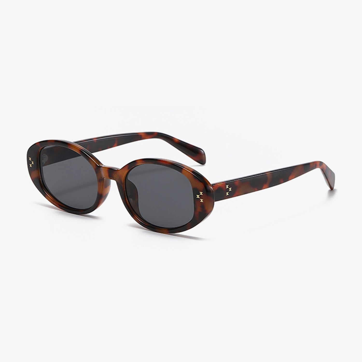 Polycarbonate Frame Oval Sunglasses - Multicolor / One Size