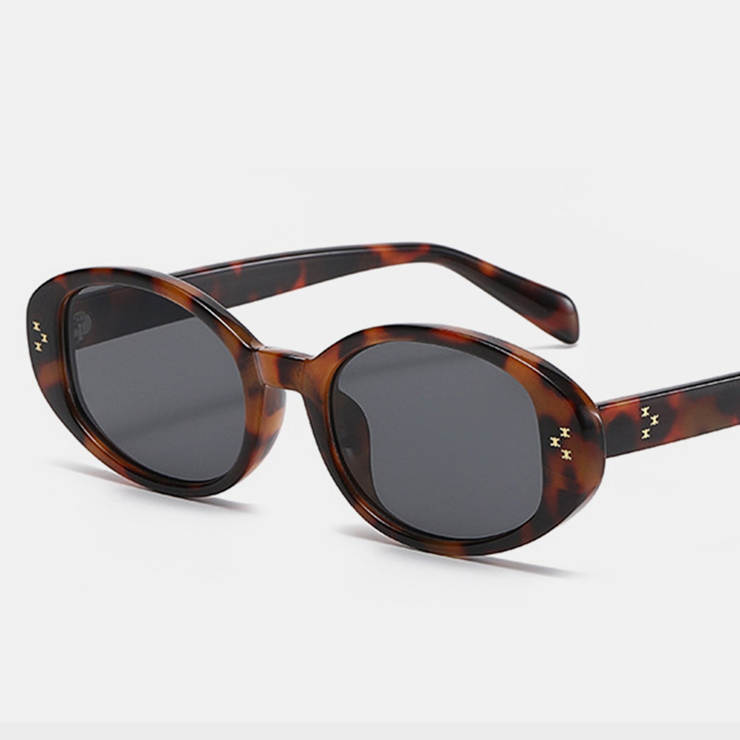 Polycarbonate Frame Oval Sunglasses - Multicolor / One Size