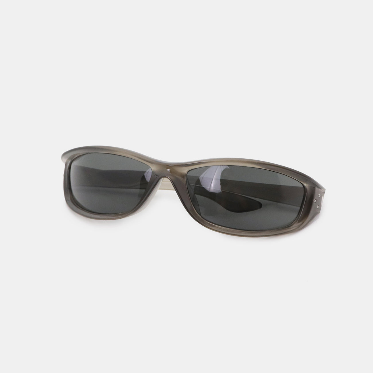 Polycarbonate Frame Rectangle Sunglasses - Gray / One Size