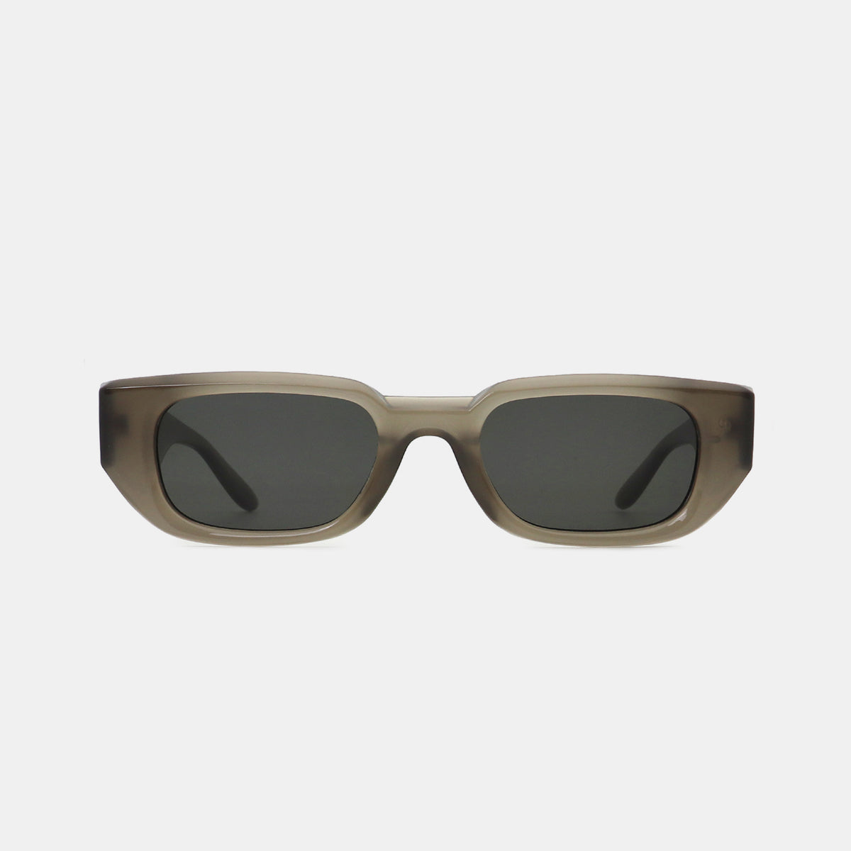 Polycarbonate Frame Rectangle Sunglasses - Taupe / One Size