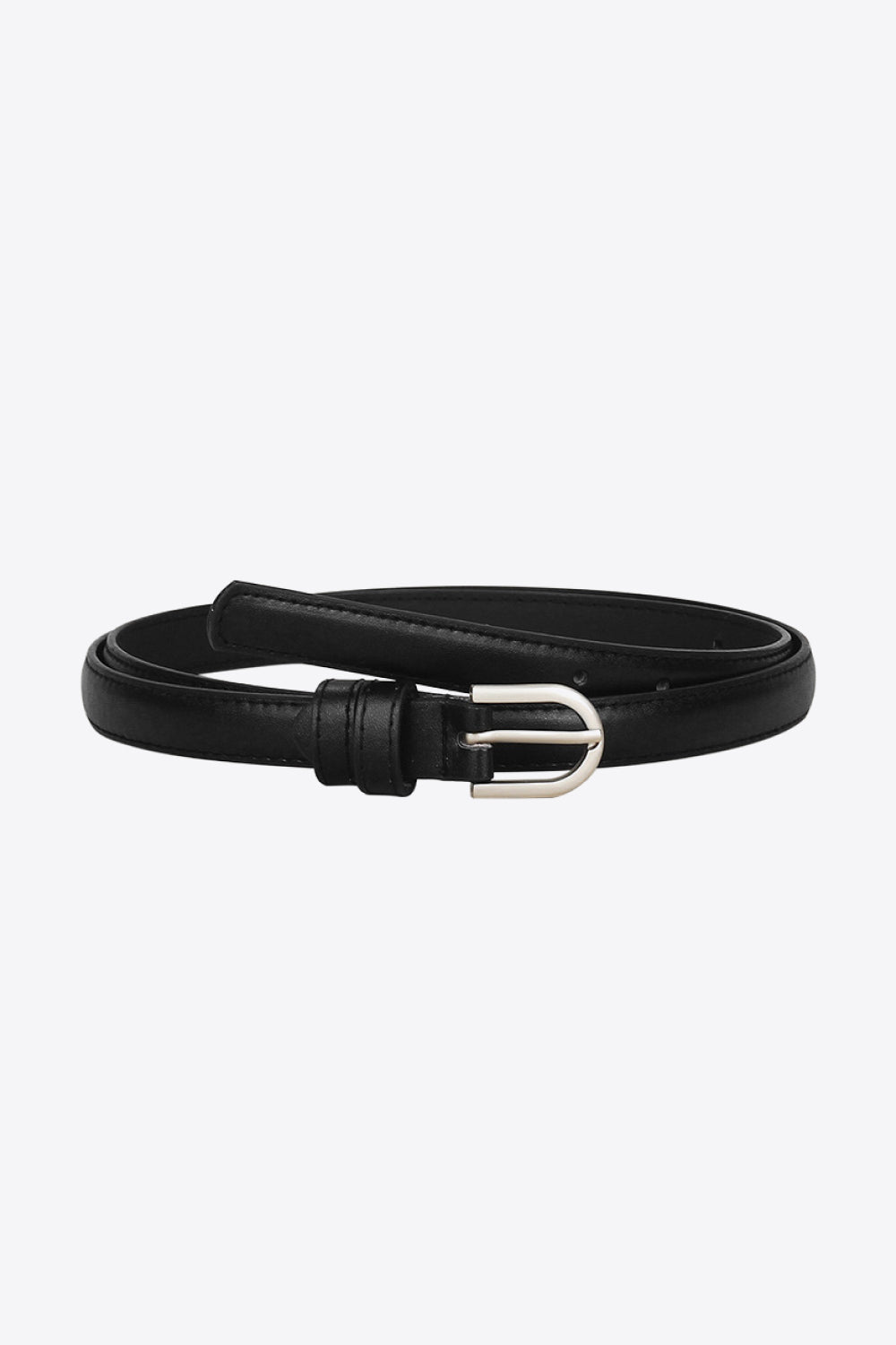PU Leather Belt - Black / One Size