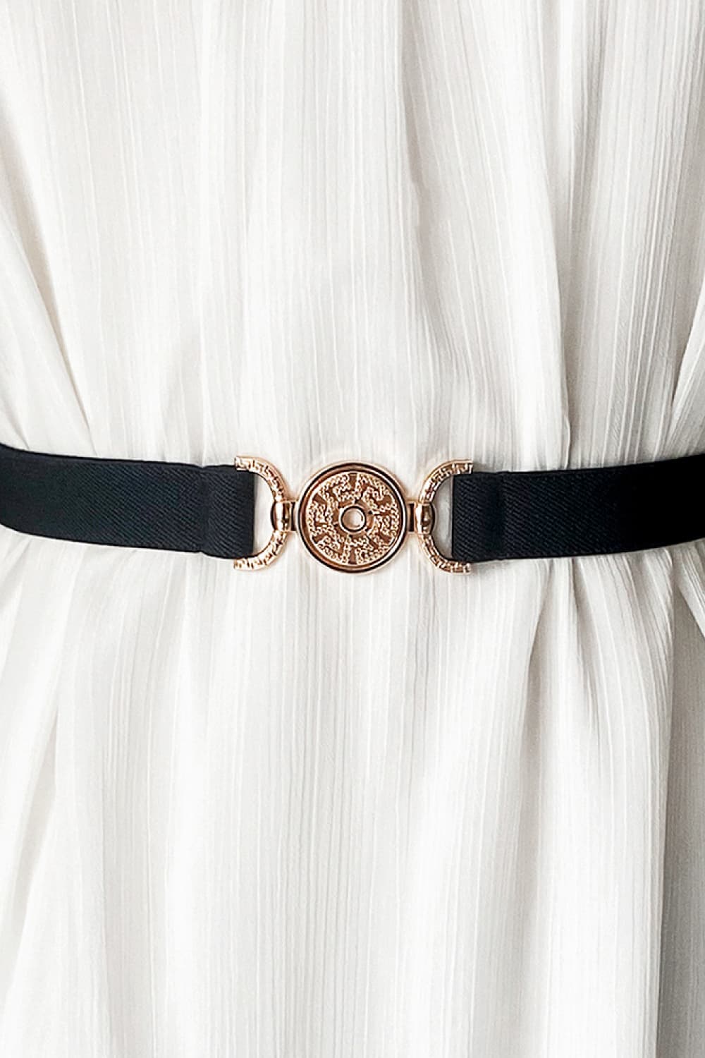 PU Leather Belt - Black / One Size