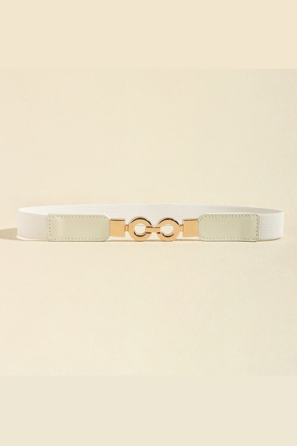PU Leather Belt - White / One Size