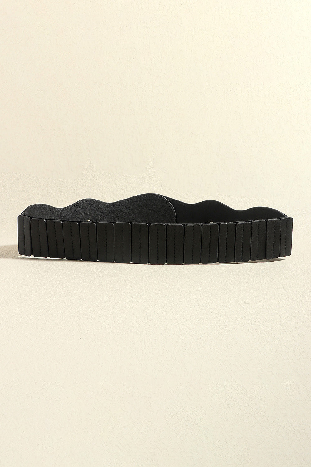 PU Leather Zinc Alloy Buckle Belt - Black / One Size