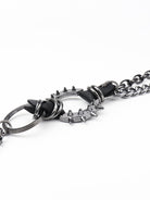 Punk Aluminium Chain Belt - Black / One Size