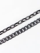 Punk Aluminium Chain Belt - Black / One Size