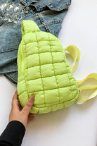 Quilted Nylon Crossbody Bag