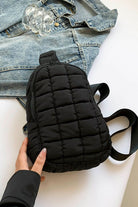 Quilted Nylon Crossbody Bag