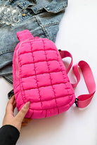 Quilted Nylon Crossbody Bag