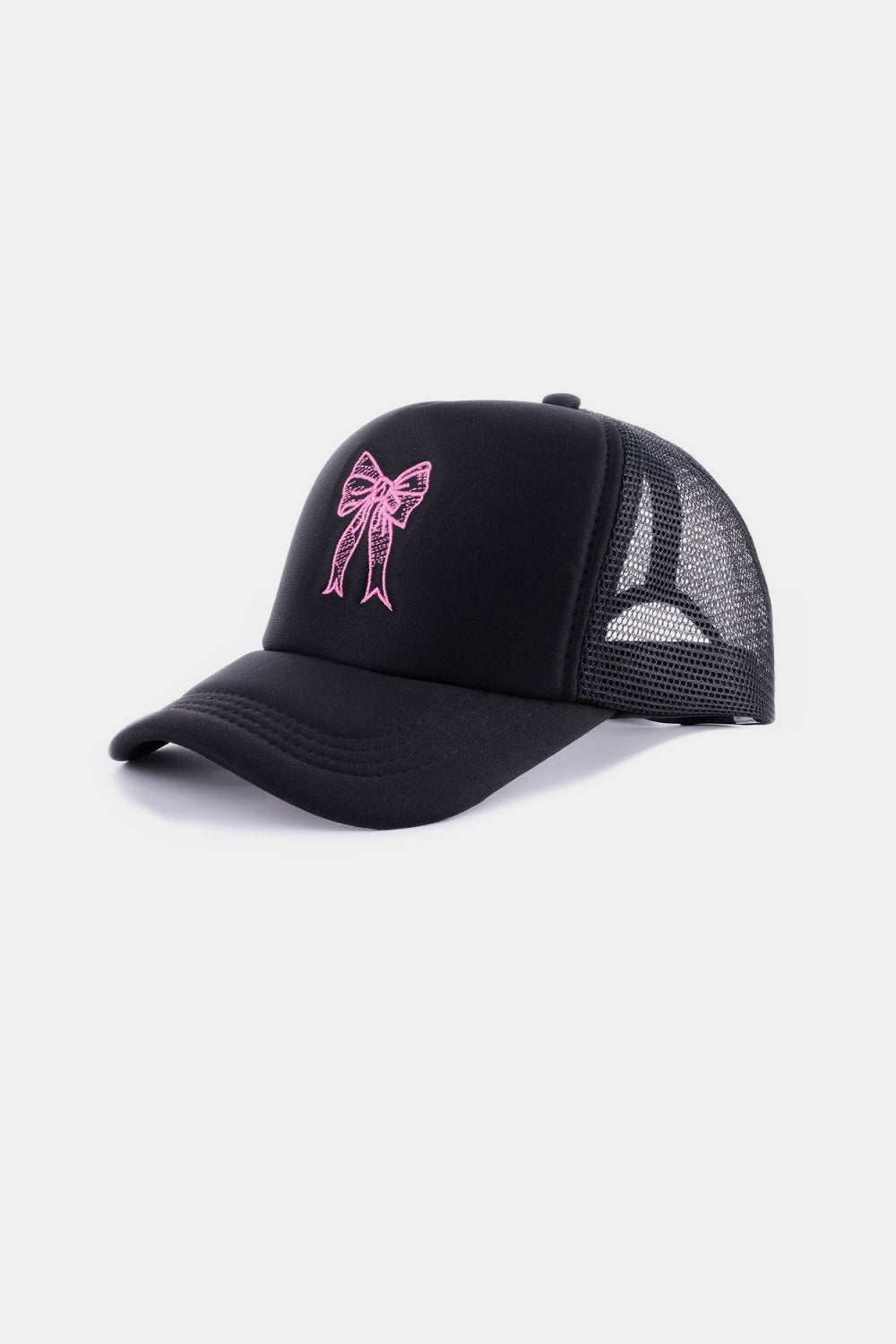 Ribbon Bow Embroidery Trucker Hat