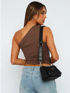 Ruched One Shoulder Tank