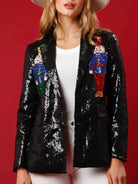 Sequined Nutcracker Blazer - Black / S