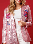 Sequined Nutcracker Blazer - Pink / S