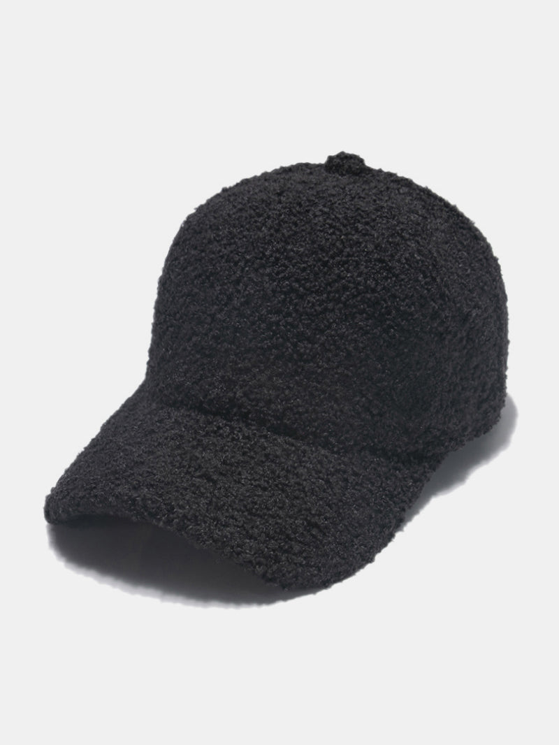 Sherpa Solid Color Baseball Cap - Black / One Size