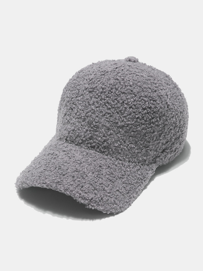 Sherpa Solid Color Baseball Cap - Gray / One Size