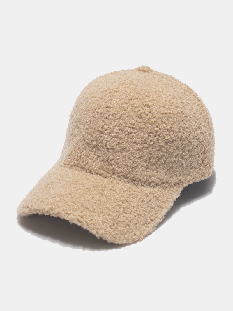 Sherpa Solid Color Baseball Cap - Khaki / One Size