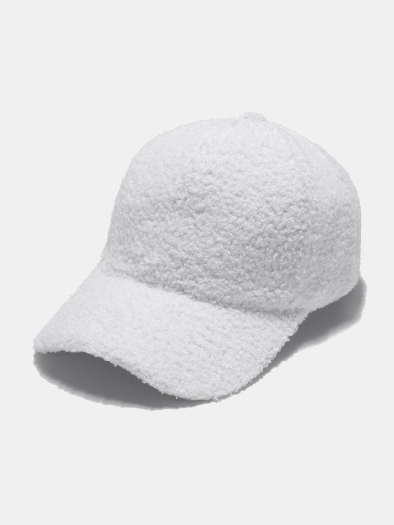 Sherpa Solid Color Baseball Cap - White / One Size