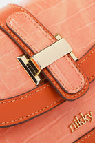 Small Croc Embossed Crossbody Bag