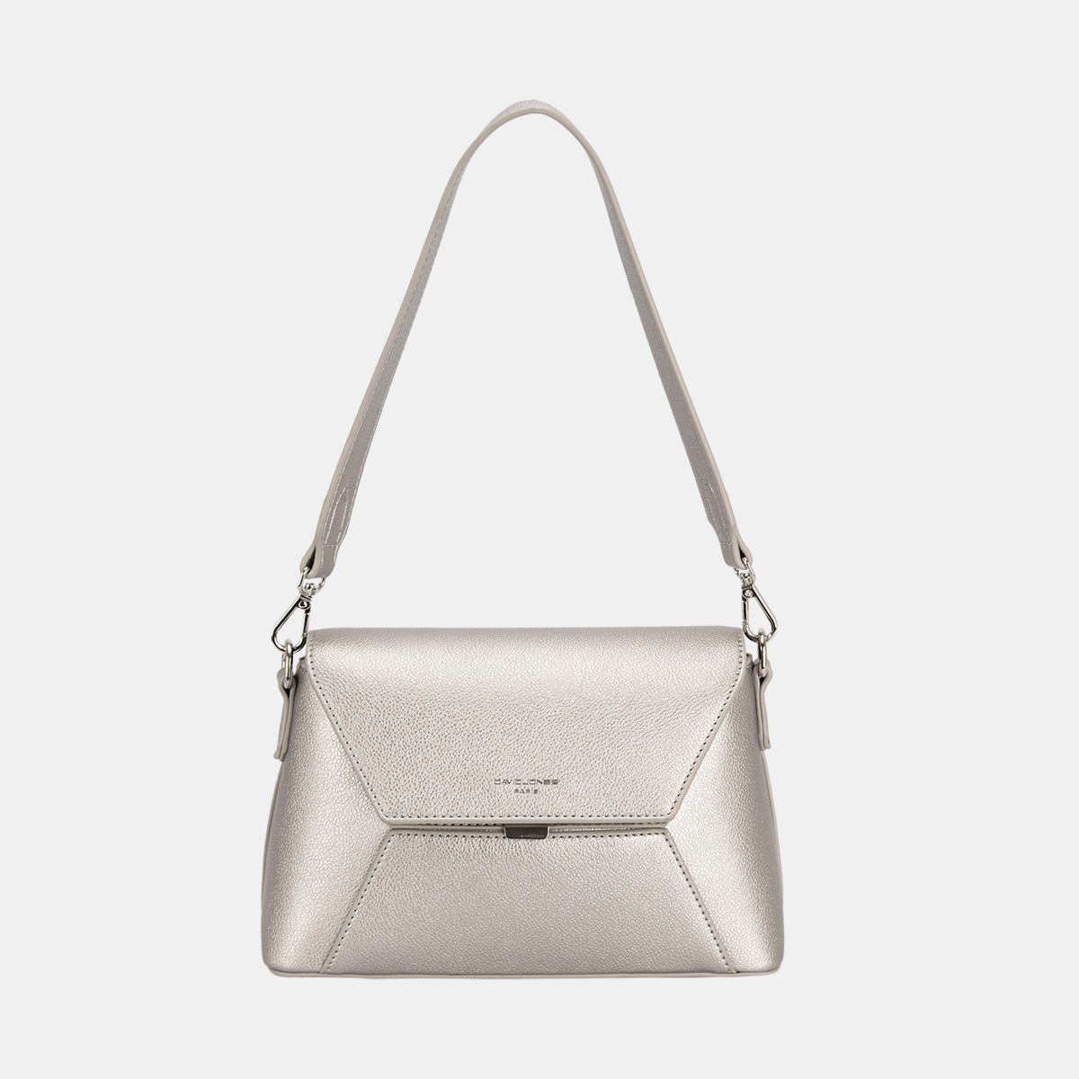 Small Leather Envelope Bag - D.Silver / One Size