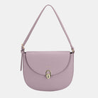 Small Metal Buckle Shoulder Bag - Lilac / One Size