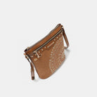 Small Metallic Stitching Rhinestone Crossbody Bag