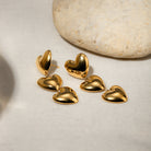 Solid 3 Heart Earrings