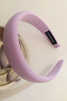 Solid Polyester Wide Headband - Lilac / One Size