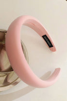 Solid Polyester Wide Headband - Pink / One Size