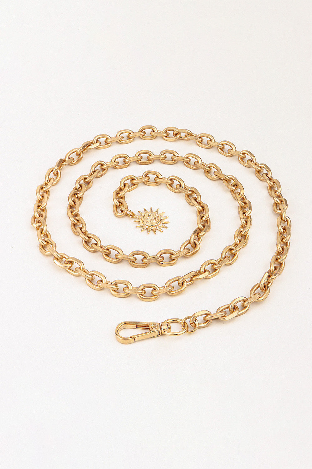 Sun Iron Chain Belt - Gold / One Size
