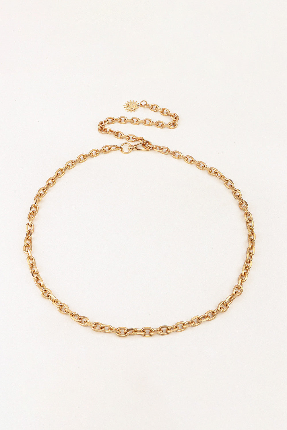 Sun Iron Chain Belt - Gold / One Size
