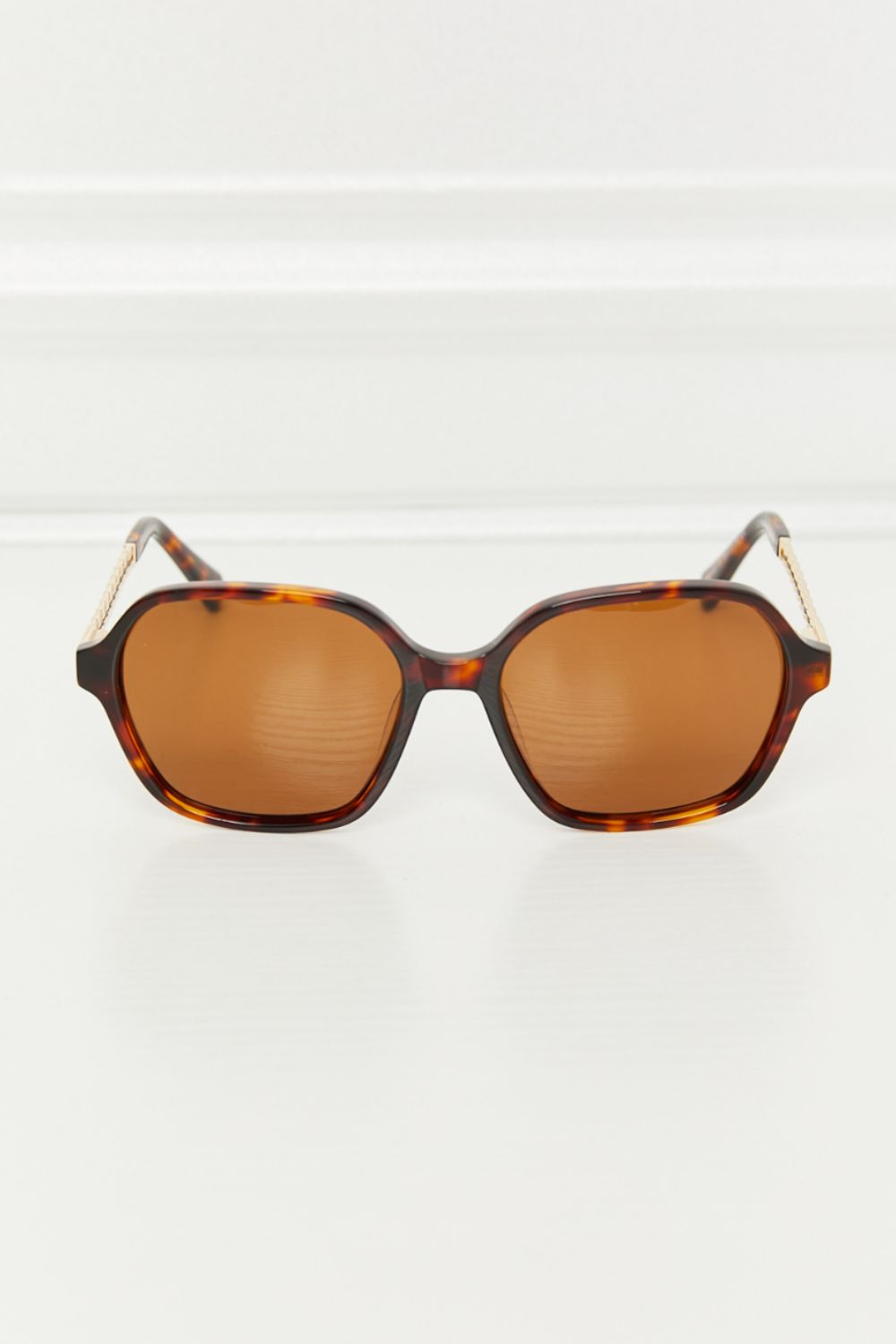 TAC Polarization Lens Full Rim Sunglasses - Brown / One Size
