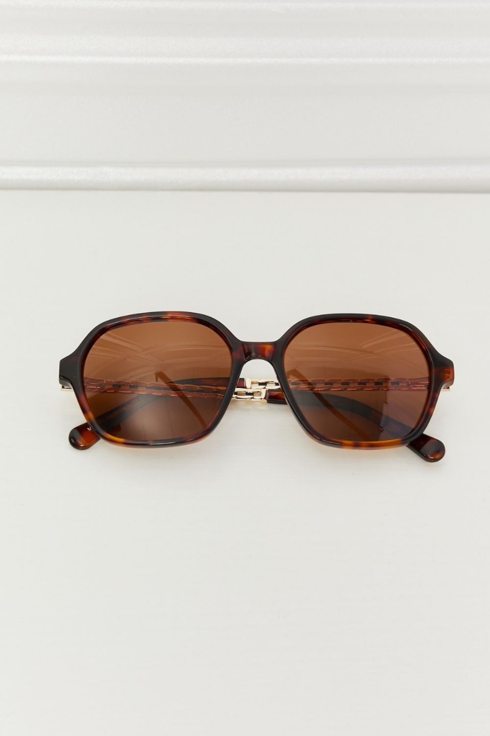 TAC Polarization Lens Full Rim Sunglasses - Brown / One Size