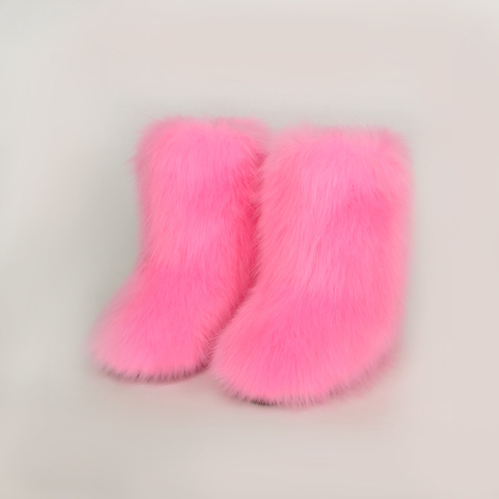 Thermal Fuzzy Platform Boots - Fuchsia Pink / 36(US5)