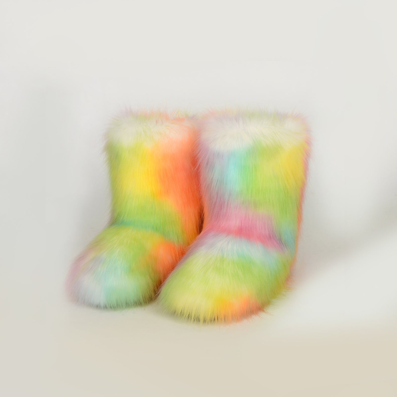 Thermal Fuzzy Platform Boots - Multi / 36(US5)