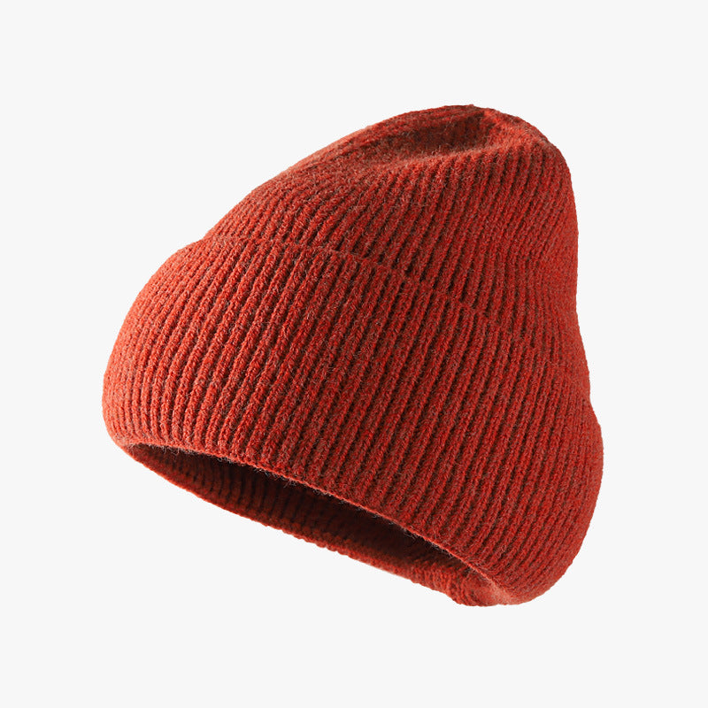 Thermal Solid Knit Hat - Rust / One Size