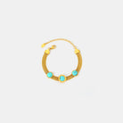 Turquoise Dot Bracelet - Gold / One Size